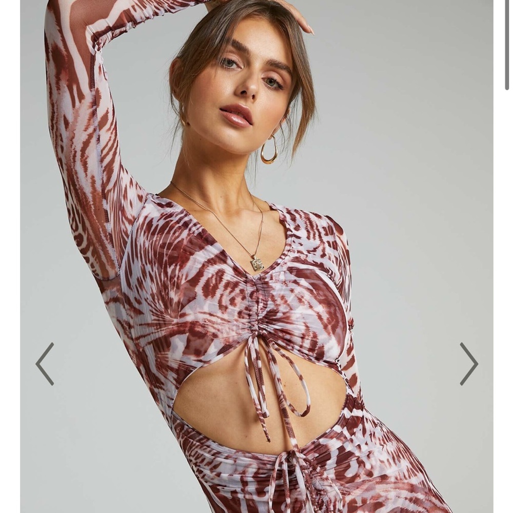 By.DYLN Chic Tie-Dye Cutout Dress